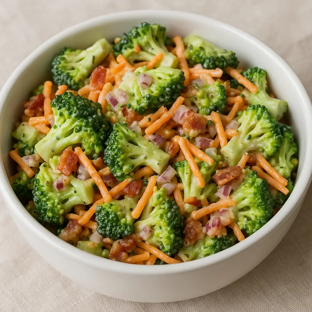 ENSALADA DE BRÓCOLI CON TOCINO