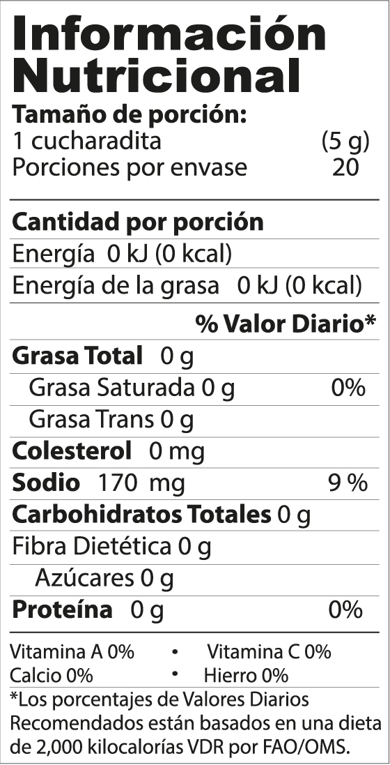 Información nutricional