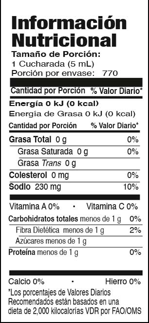 Información nutricional