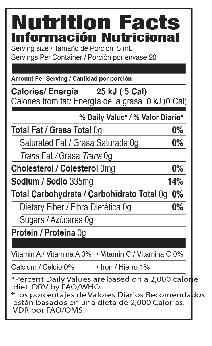 Información nutricional
