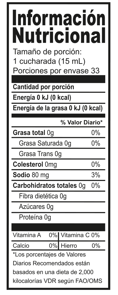 Información nutricional