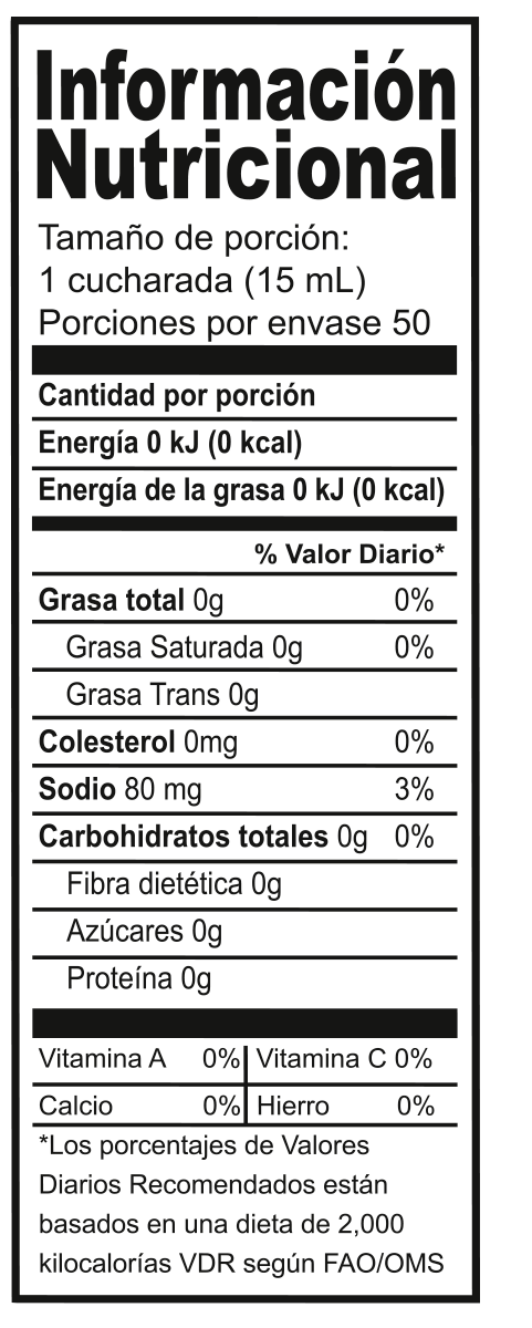 Información nutricional