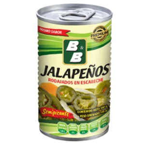 Jalapeños en Rodajas Semi Picante Lata 180g